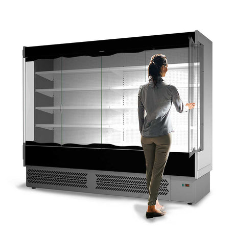 TDVB80 - CA - 250 Vulcano Supermarket 4 Door Open Display - Whisk Hospitality - TDVB80-CA-250