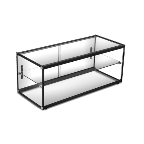 Exquisite Two Tiers Flat Glass Ambient Cake Display - CD120 - Whisk Hospitality - CD120