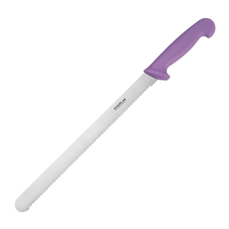 Hygiplas Slicer Serrated Purple - 300mm 12" FX119 - Whisk Hospitality - FX119