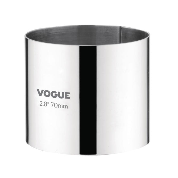 Vogue Mousse Ring St/St - 70x60mm 2 3/4x2 1/4" CC056 - Whisk Hospitality - CC056