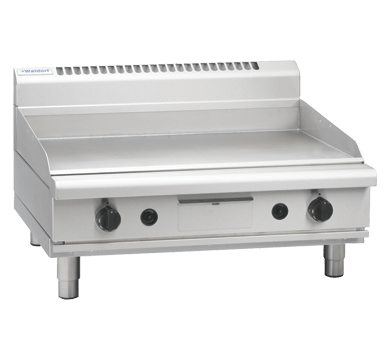Waldorf 800 Series Gpl8900G B 900Mm Gas Griddle Low Back Version Bench Model - Whisk Hospitality - GPL8900G-B