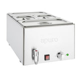 Apuro Bain Marie with Tap & Pans FT692 - A - Whisk Hospitality - FT692-A