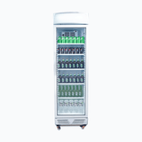 Bromic Upright Display Fridge - 372L - 1 Door - Flat Glass - Lightbox - Whisk Hospitality - GM0374L-NR