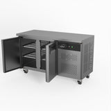 AG Commercial Two Door Worktop / Under Bench Fridge 600mm Depth SLX2100TN - Whisk Hospitality - SLX2100TN