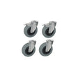 BARON Set of Four (4) Castors, Two with Brakes RT - Whisk Hospitality - RT