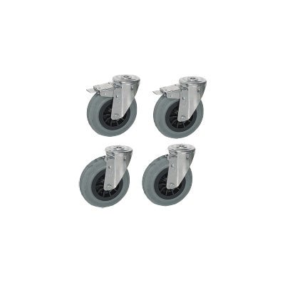 BARON Set of Four (4) Castors, Two with Brakes RT - Whisk Hospitality - RT