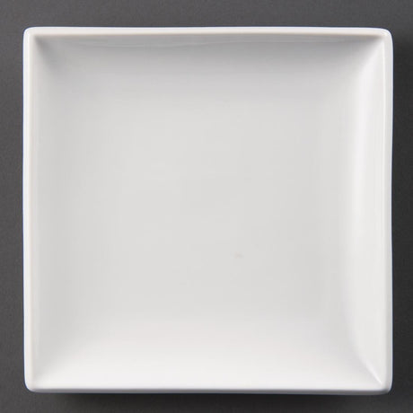 Olympia Whiteware Square Plate - 18cm 7" (Box 12) U154 - Whisk Hospitality - U154