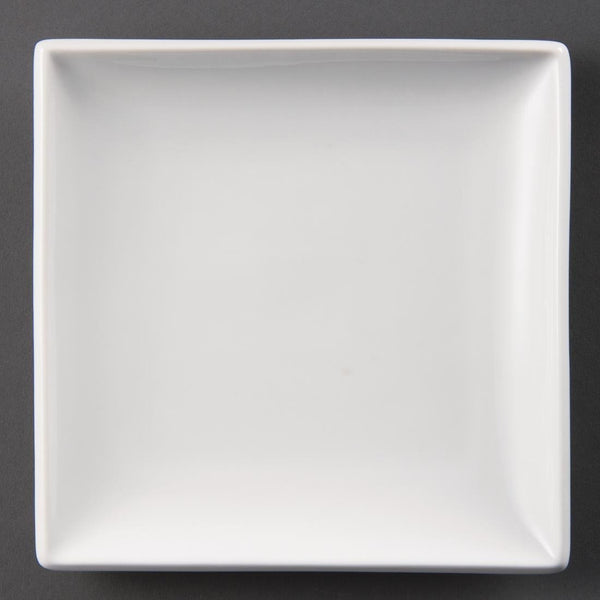 Olympia Whiteware Square Plate - 18cm 7" (Box 12) U154 - Whisk Hospitality - U154
