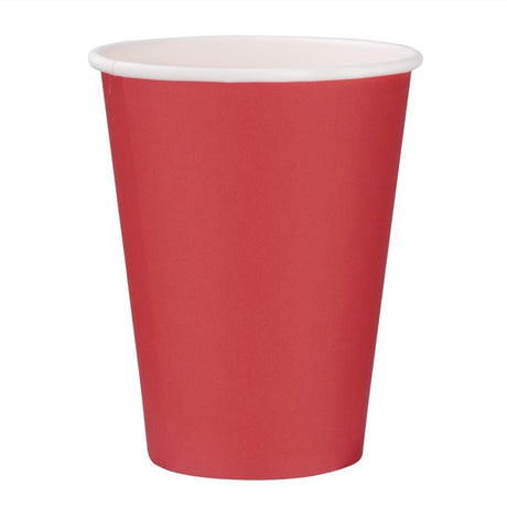 Fiesta Recyclable Hot Cup Single Wall Red 340ml (Sleeve 50) GP407 - Whisk Hospitality - GP407
