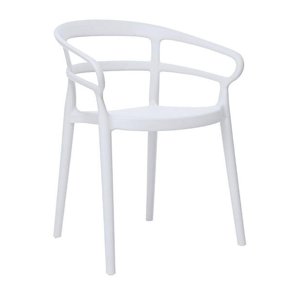 Bolero Mateo Caf‚© Chairs White (Pack 2) DX979 - Whisk Hospitality - DX979