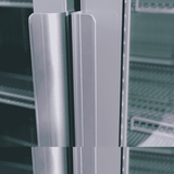 Bromic Upright Display Fridge - 1082L - 2 Door - Flat Glass - Lightbox - Silver - Whisk Hospitality - GM1100LS-NR