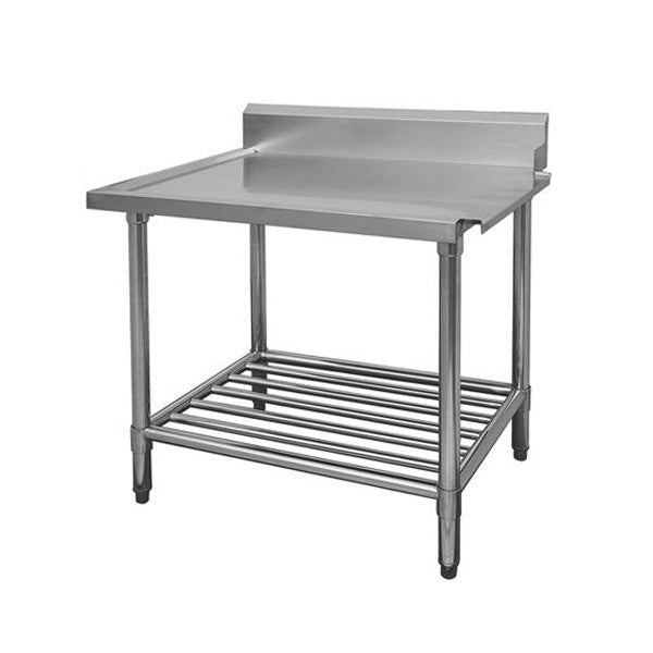 WBBD7 - 0900R/A All Stainless Steel Dishwasher Bench Right Outlet - Whisk Hospitality - WBBD7-0900R/A