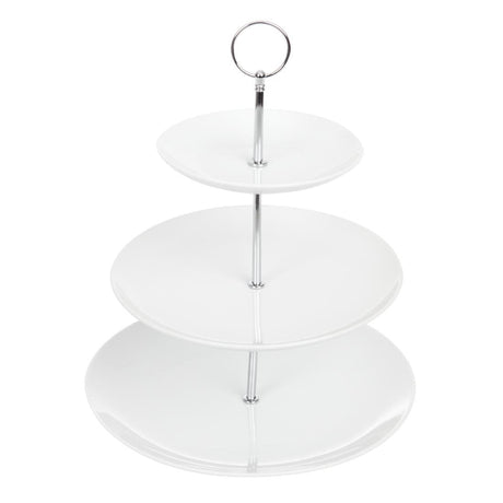 Olympia cake stand 3 - tier 150mm & 227mm & 265mm GG881 - Whisk Hospitality - GG881