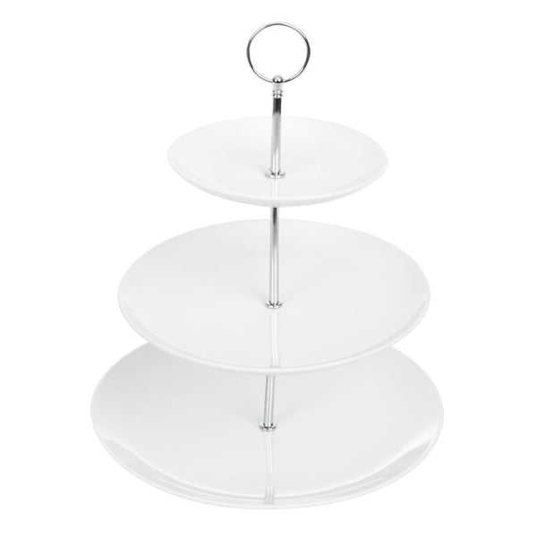 Olympia cake stand 3 - tier 150mm & 227mm & 265mm GG881 - Whisk Hospitality - GG881