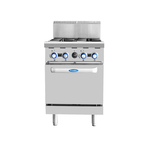 Cookrite AT80G4B-O 4 Burner Cooktop + Oven - Whisk Hospitality - 3PA-8767-DHT-AT80G4B-O
