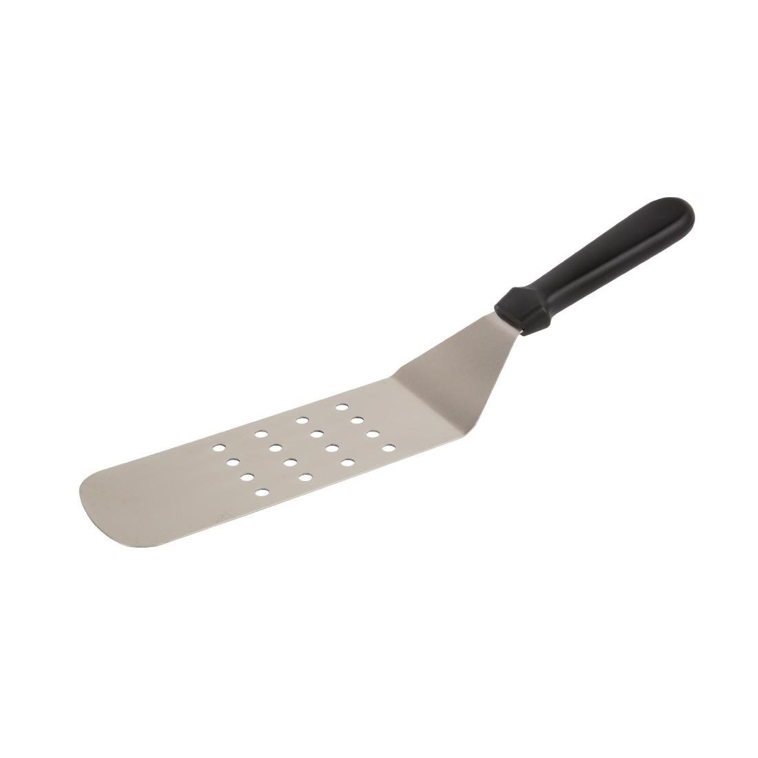 Vogue Slotted Turner St/St - 255mm 10" D392 - Whisk Hospitality - D392