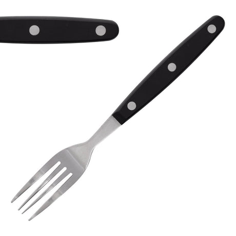 Steak Forks Black - 200mm (Box 12) C135 - Whisk Hospitality - C135