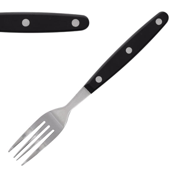 Steak Forks Black - 200mm (Box 12) C135 - Whisk Hospitality - C135