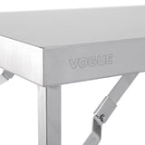 Vogue St/St Folding Table - 1800x600x900mm CB906 - Whisk Hospitality - CB906