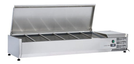 Anvil 1500 Stainless Steel Lid Refrigerated Ingredient Well VRX1500S - Whisk Hospitality - VRX1500S
