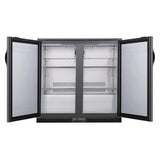 Polar G - Series Back Bar Cooler with Double Solid Hinged Doors Black - 850mm GE998 - A - Whisk Hospitality - GE998-A
