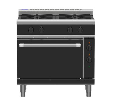 Waldorf Bold Rnlb8910Ge 900Mm Gas Range Electric Static Oven Low Back Version - Whisk Hospitality - RNLB8910GE
