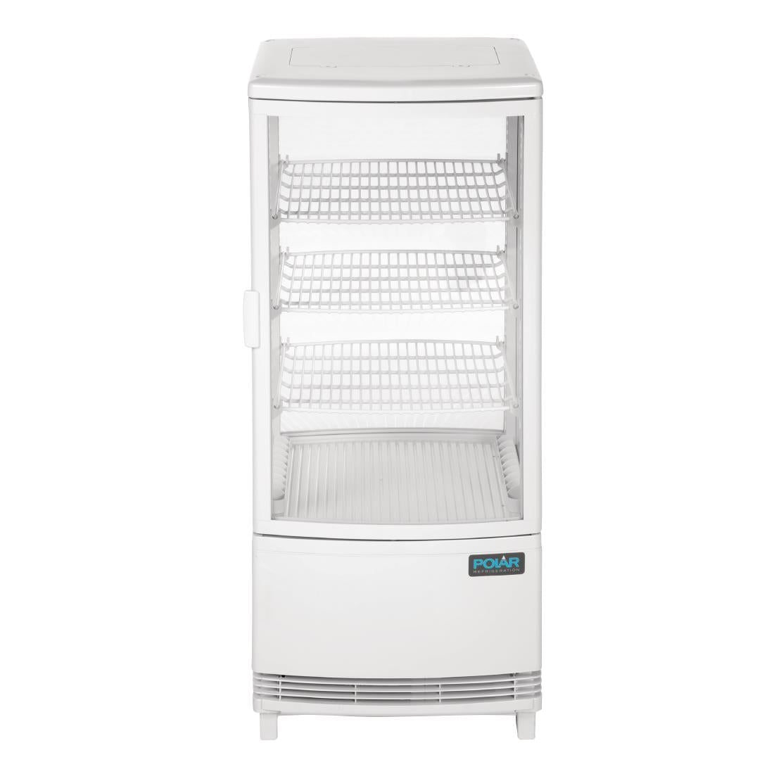Polar C - Series Energy Efficient Curved Door Display Fridge White - 86Ltr CX576 - A - Whisk Hospitality - CX576-A