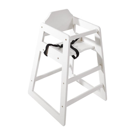Bolero Wooden Highchair (Antique White) DL833 - Whisk Hospitality - DL833