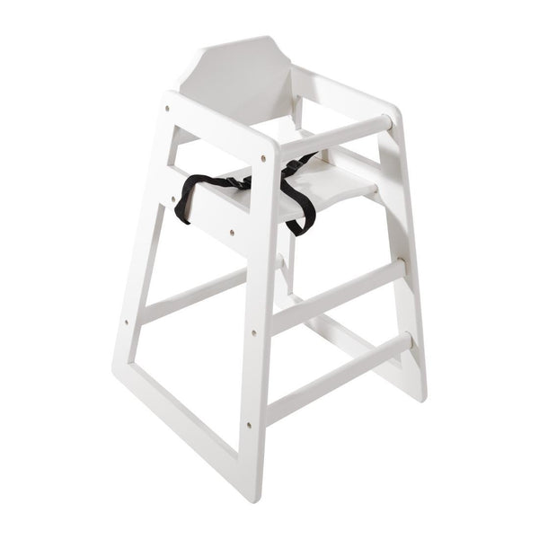 Bolero Wooden Highchair (Antique White) DL833 - Whisk Hospitality - DL833