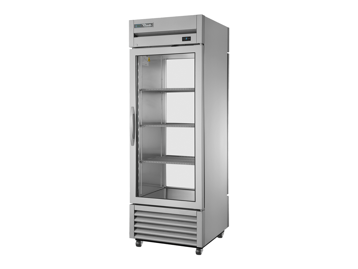 True Refrigeration Upright Pass - Thru Display Refrigerator 1 Glass Door Front 1 Glass Door Rear - T - 23G - PT - HC - FGD01 1G - 1G - Whisk Hospitality - T-23G-PT-HC-FGD01 1G-1G