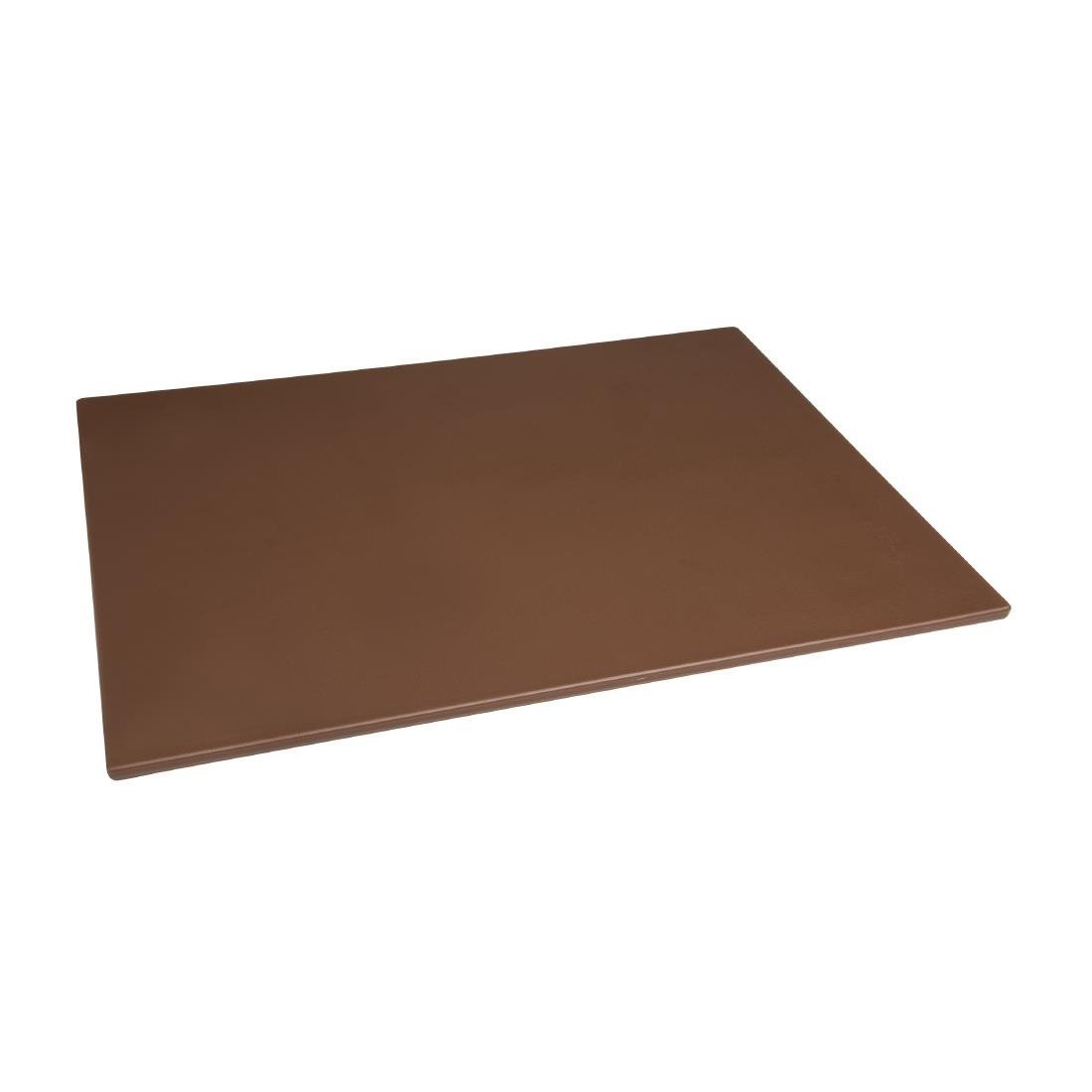 Hygiplas Low Density Chopping Board Brown - 600x450x10mm HC873 - Whisk Hospitality - HC873