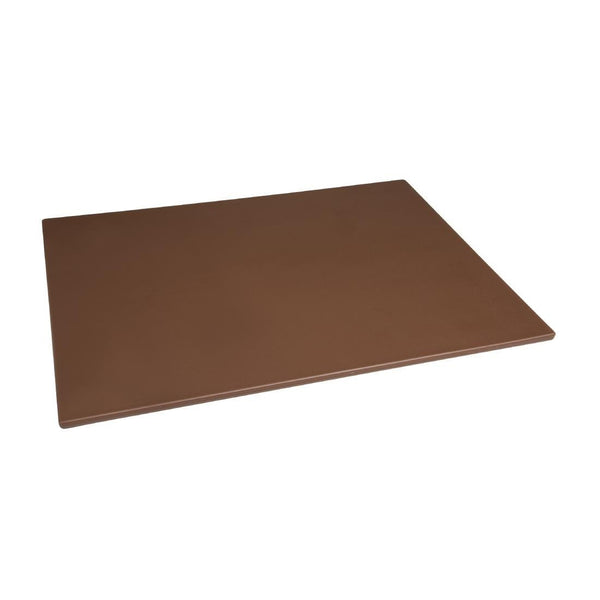Hygiplas Low Density Chopping Board Brown - 600x450x10mm HC873 - Whisk Hospitality - HC873