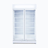 Bromic Upright Display Fridge - 885L - 2 Doors - Flat Glass - White GM0900LWECO - NR - Whisk Hospitality - GM0900LWECO-NR