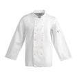 Whites Vegas Chefs Jacket Long Sleeve White Polycotton - Size XXL A134 - XXL - Whisk Hospitality - A134-XXL
