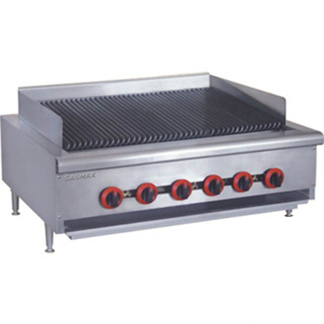 QR - 36E Natural Gas 6 Burner Char Grill Top - Whisk Hospitality - QR-36E
