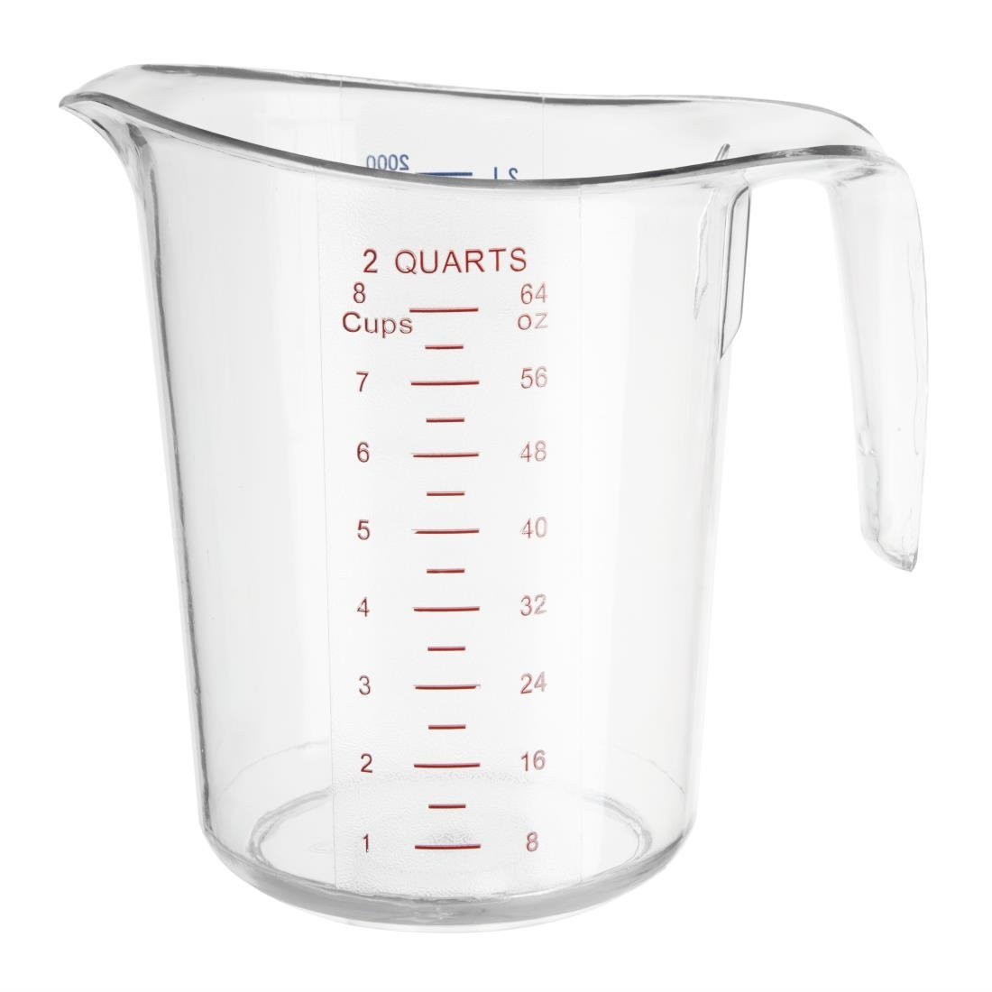 Vogue Polycarbonate Measuring Jug - 2Ltr HW978 - Whisk Hospitality - HW978