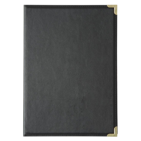 Menu Cover Leatherette Black - A4 E221 - Whisk Hospitality - E221