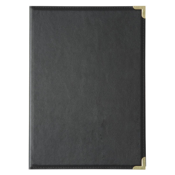 Menu Cover Leatherette Black - A4 E221 - Whisk Hospitality - E221