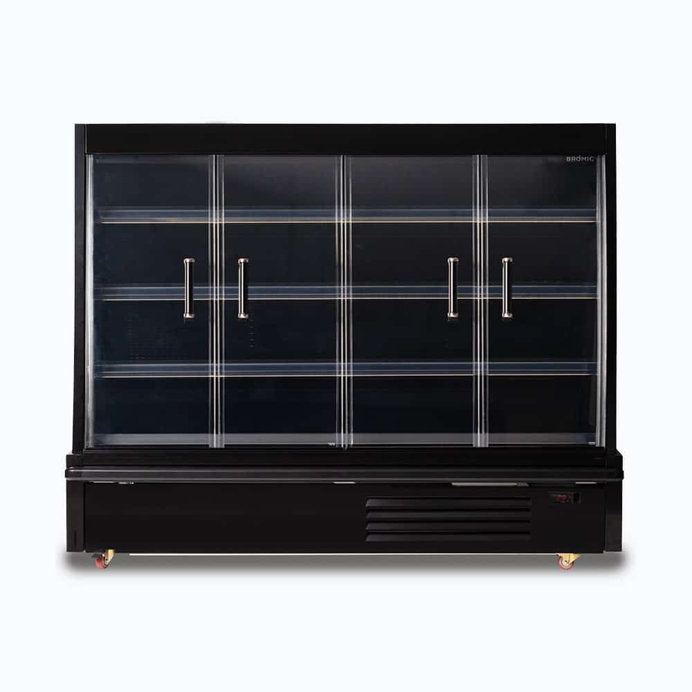 Bromic Semi Vertical Display Fridge - 1875mm - 4 Doors - Hinged - Whisk Hospitality - SVM1875HD-NR