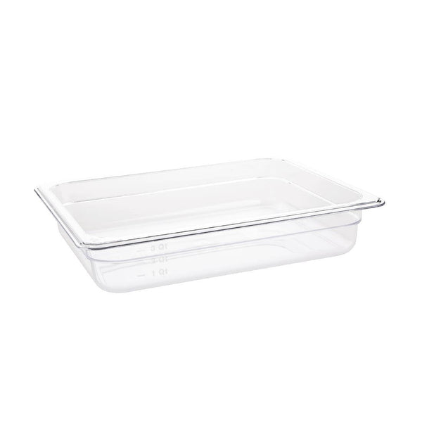 Vogue Clear Polycarbonate - GN 1/2 65mm U228 - Whisk Hospitality - U228