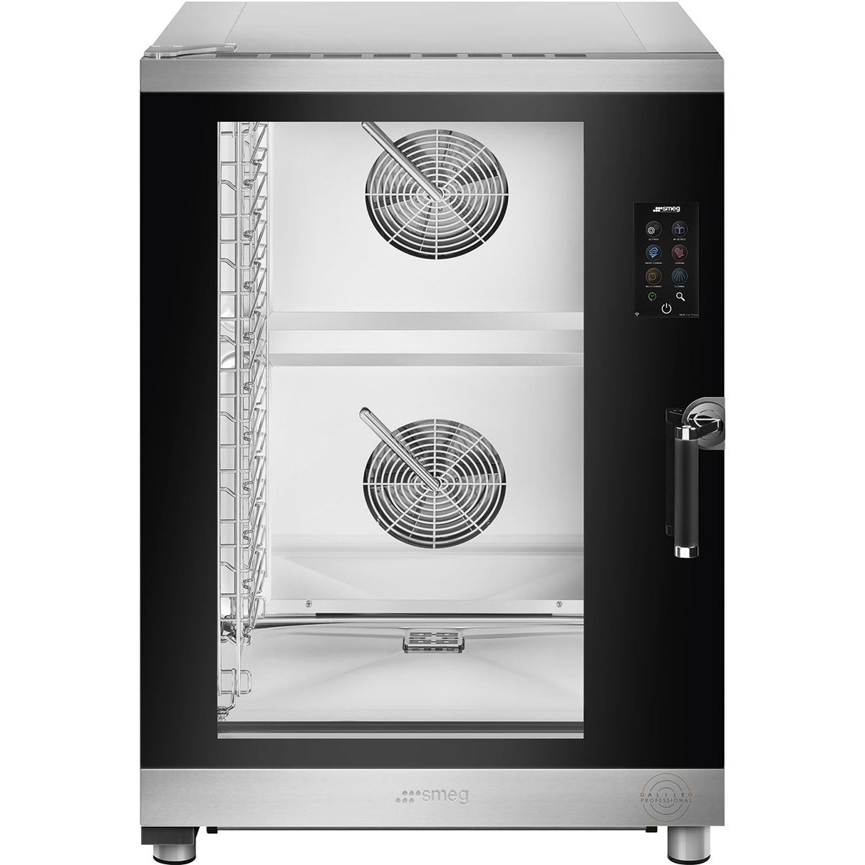 SMEG SPO10L2SDL Galileo Professional Combi Oven - Left Hand Hinge 10 Tray GN1/1 - Whisk Hospitality - SPO10L2SDL