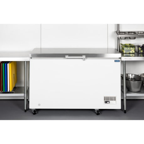 Polar G - Series Chest Freezer with Stainless Steel Lid - 385Ltr GH337 - A - Whisk Hospitality - GH337-A
