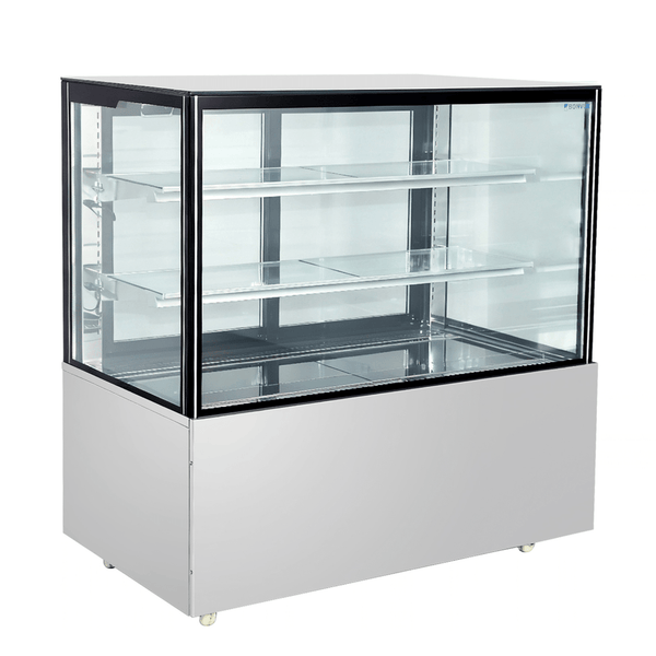 Bonvue Deluxe 1200mm Square Glass Cake Display Cabinet SC120FA-2XB - Whisk Hospitality - SC120FA-2XB