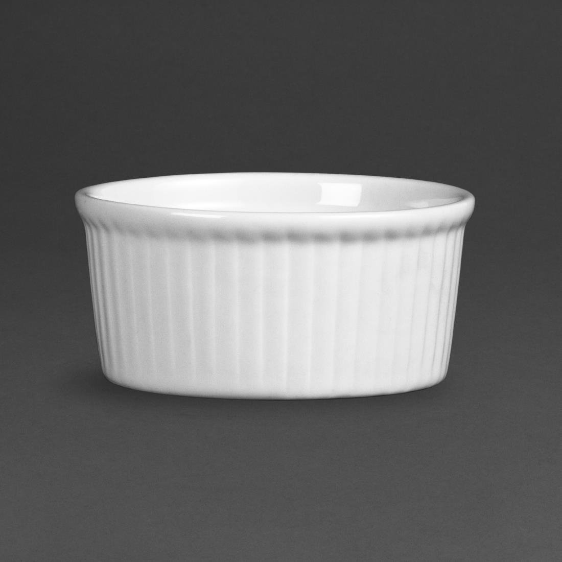 Olympia Whiteware Ramekin - 80mm 3 1/4" 90ml 3oz (Box 12) W414 - Whisk Hospitality - W414