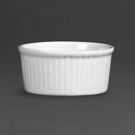 Olympia Whiteware Ramekin - 80mm 3 1/4" 90ml 3oz (Box 12) W414 - Whisk Hospitality - W414