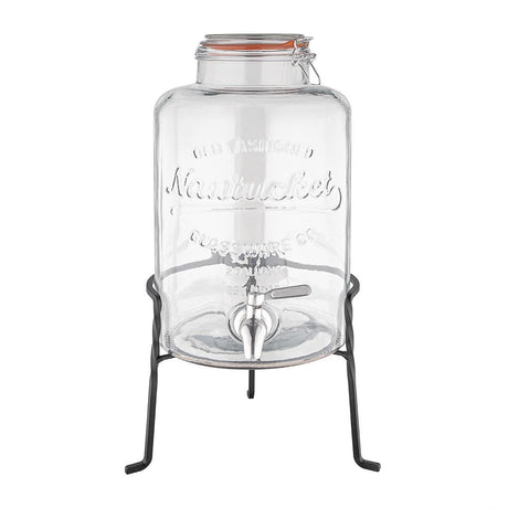 Glass Retro Water Dispenser with Base - 8.5Ltr 460(h)x200(w)x210(d)mm CK939 - Whisk Hospitality - CK939