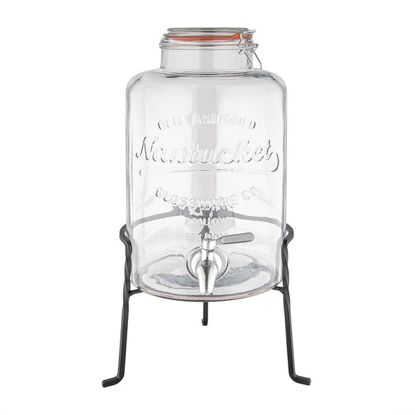 Glass Retro Water Dispenser with Base - 8.5Ltr 460(h)x200(w)x210(d)mm CK939 - Whisk Hospitality - CK939