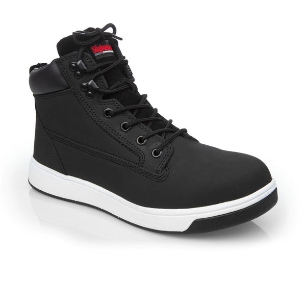 Slipbuster Eon Safety Hi Top BootNubuck Black - UK 10.5 EU 45 BB422 - 45 - Whisk Hospitality - BB422-45