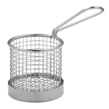 Presentation Basket with handle - 80dia x 80mm H CE148 - Whisk Hospitality - CE148