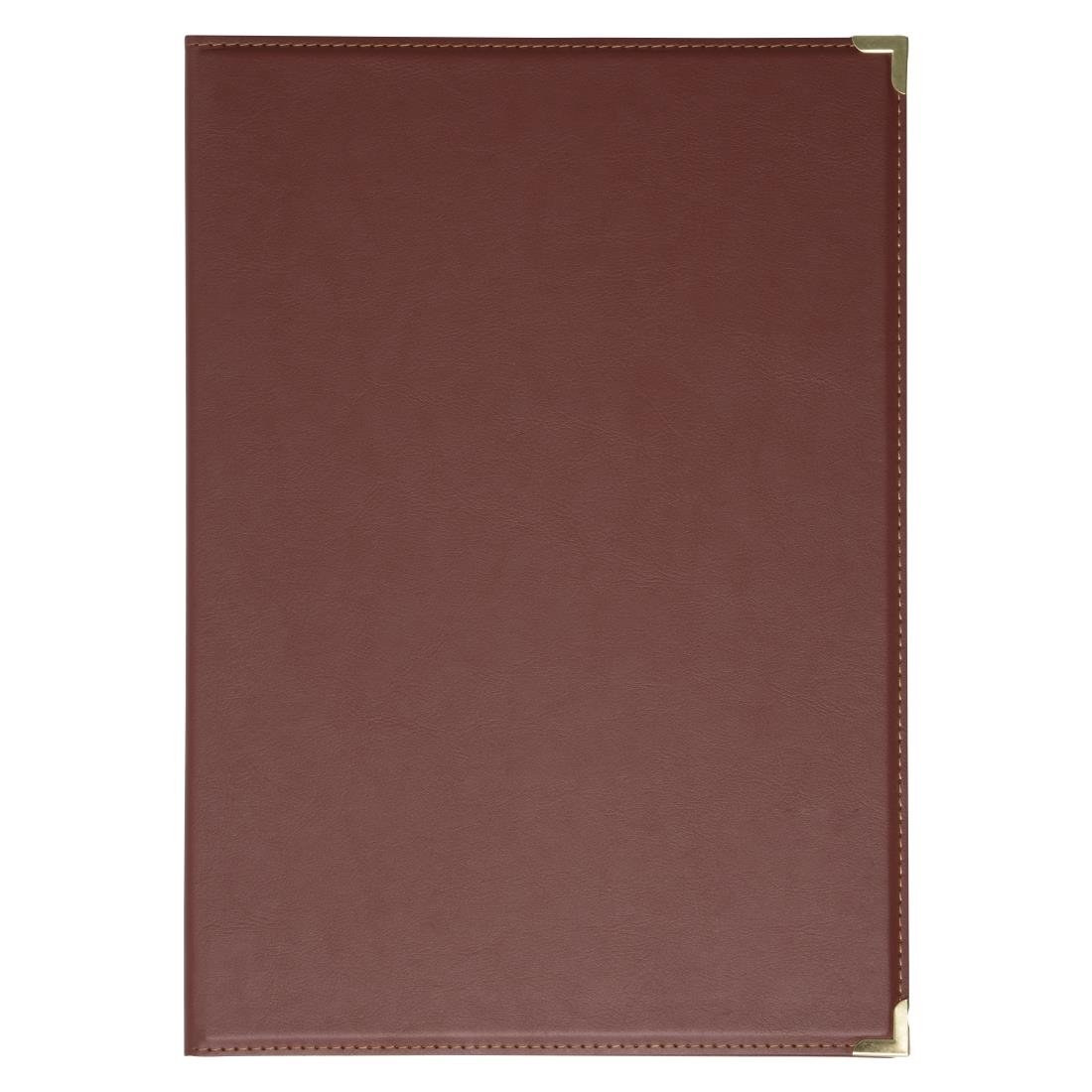 Menu Cover Leatherette Burgundy A4 (4 sides) E222 - Whisk Hospitality - E222